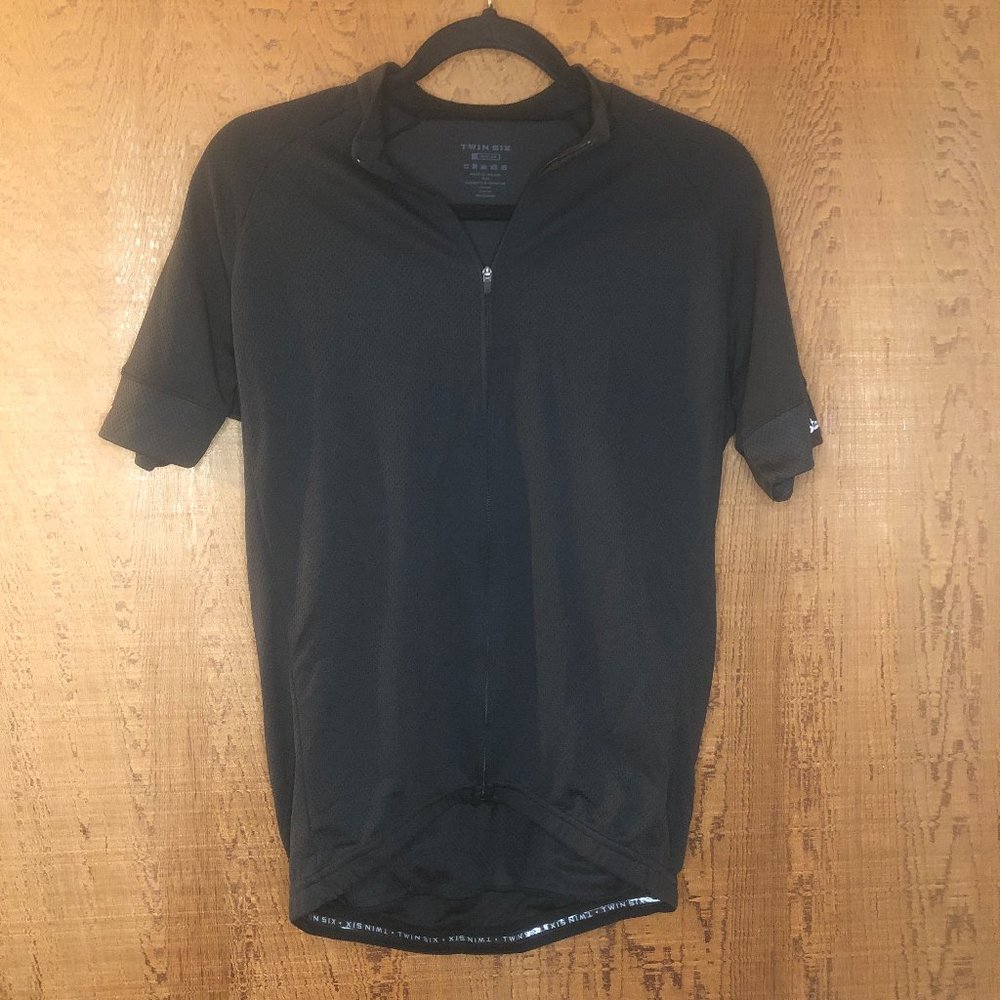 Twin Six Cycling Jersey - THE STANDARD (BLACK) Size M